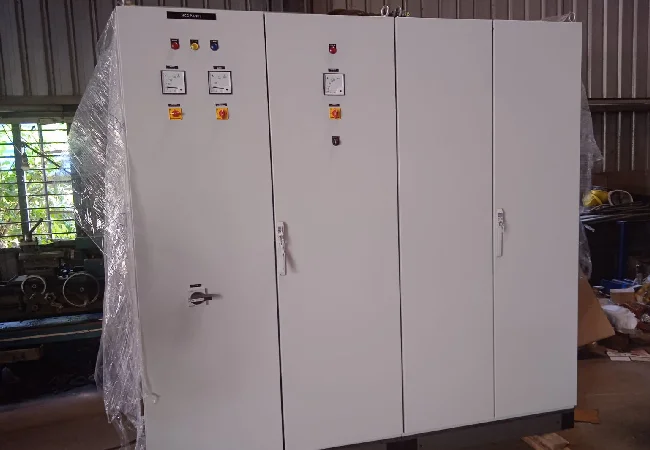 Automated coke oven cleaning system in operation