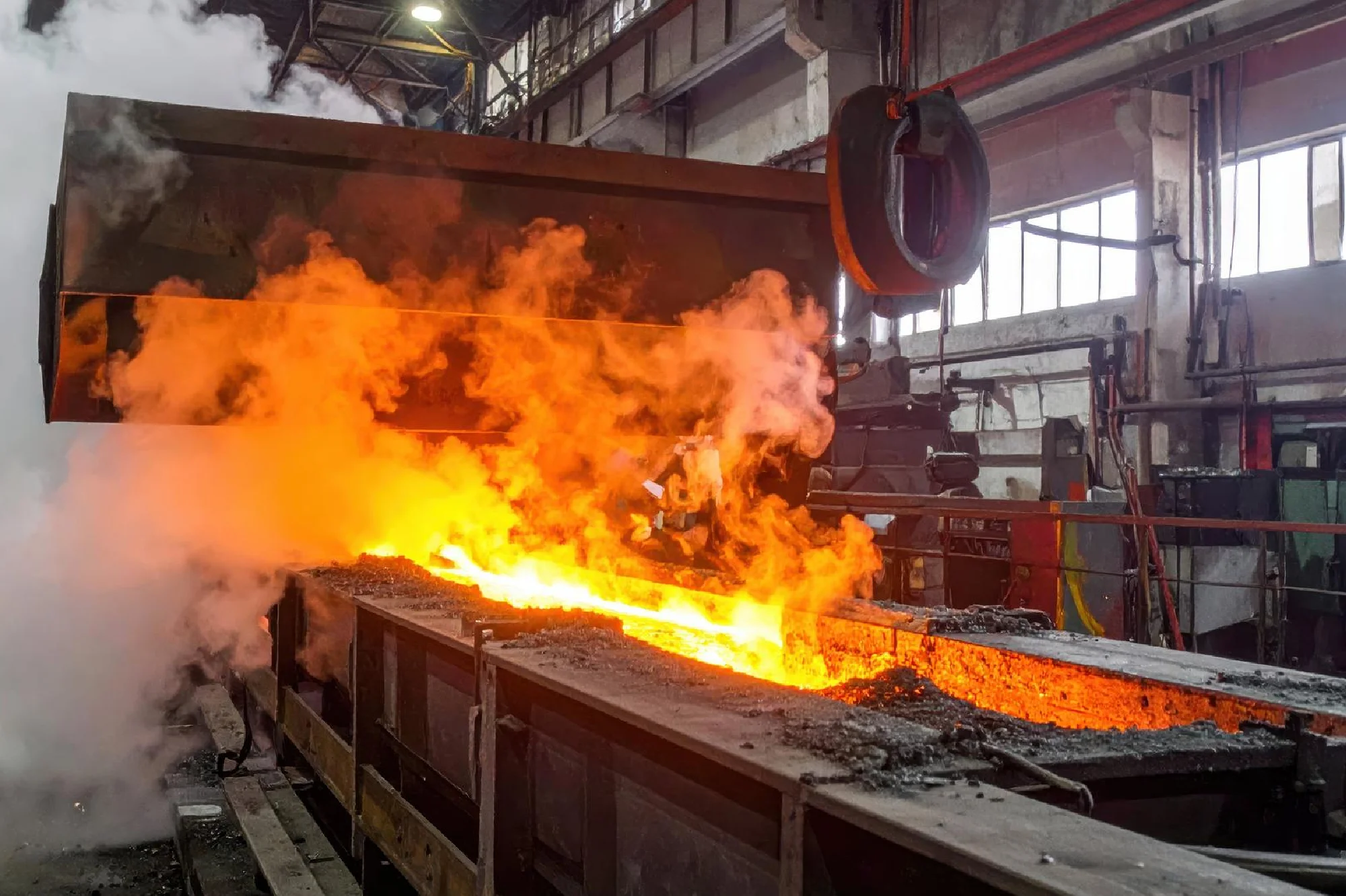 rolling mill descaling system with high pressure spray nozzles