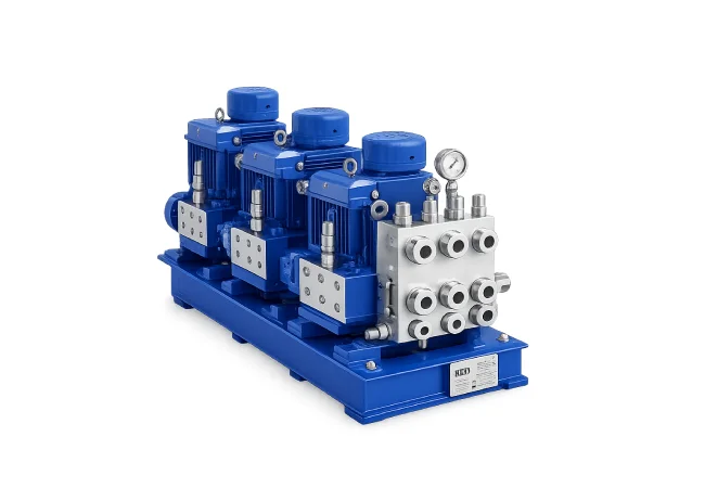 high pressure pump system for steel mill descaling